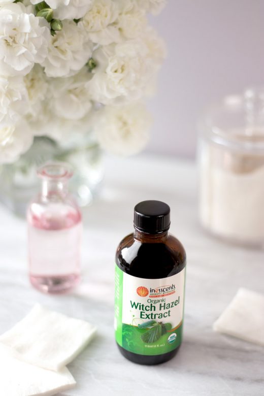 Witch hazel – ingredient for making homemade micellar cleansing water